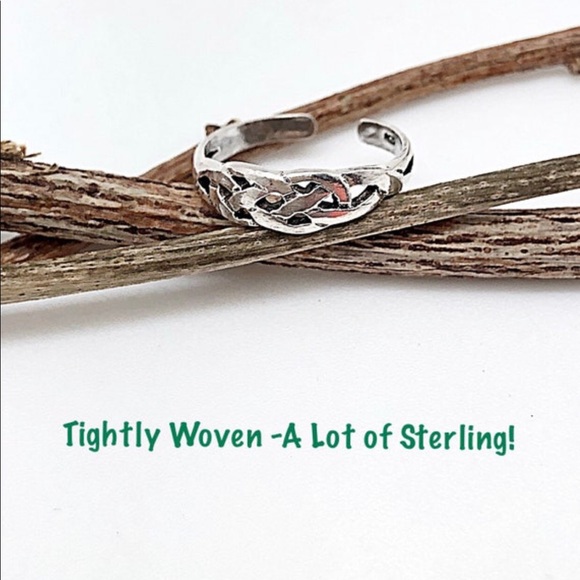 Celtic Knot Sterling Silver Toe Ring, 3/8”, Adjustable, NEW, Ships in Gift Box - Picture 4 of 8